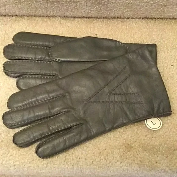 Men's Leather gloves with cashmere lining, NWT - Picture 1 of 5